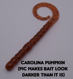 Image of 7.5" Curly Sue Worm (8pk) (Traditional Colors)