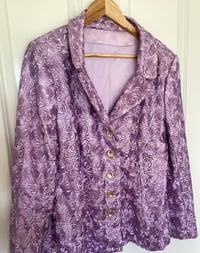 Image 2 of Memory Flowers custom created for a client from jackets hand tailored by her cherished friend