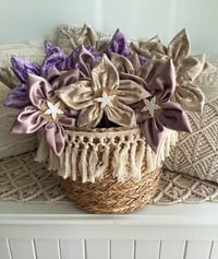 Image 5 of Memory Flowers custom created for a client from jackets hand tailored by her cherished friend