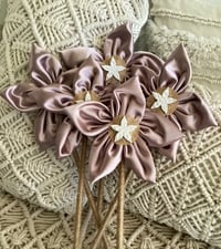 Image 7 of Memory Flowers custom created for a client from jackets hand tailored by her cherished friend