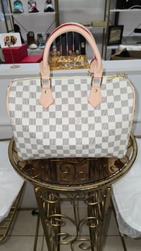 Image 1 of White Checkered Speedy 30"