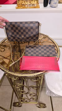 Image 2 of Brown Chexkered Pouchette
