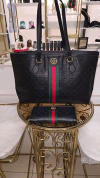 Black Tote Set