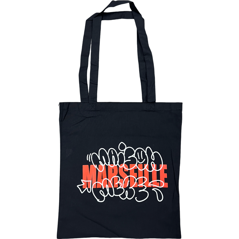 TOTE BAG Maison Mère Marseille x TO (NOIR/ORANGE)