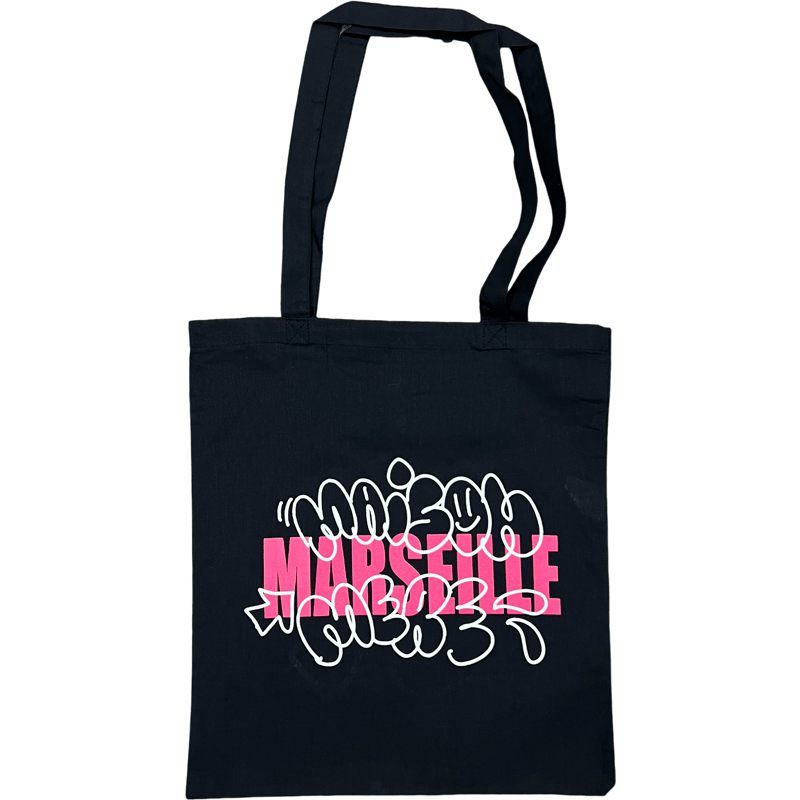 TOTE BAG Maison Mère Marseille x TO (NOIR/PINK