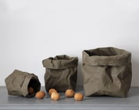 Image 1 of Khaki shade washable paper bags