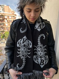 Image 3 of GREY/BLACK ACAB SCARF 