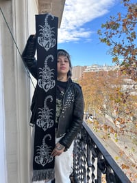 Image 2 of GREY/BLACK ACAB SCARF 
