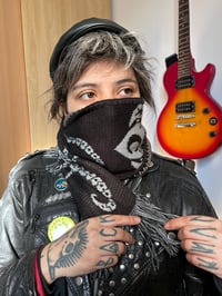 Image 4 of GREY/BLACK ACAB SCARF 