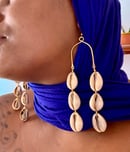 Image 1 of Cowrie Rainfall Earrings