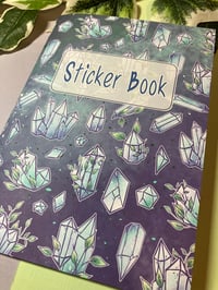 Image 2 of Reusable Blank Stickerbook, Handmade Crystal Sticker Book with 40 Pages for safekeeping