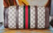 Image of Vtg Gucci Brown Monogram Boston Bag.