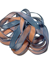 Image 3 of 1PC. FARMERS MARKET 42" Hand Dyed Finished Edge Silk Wrist Wrap Bracelet/Jewelry/Craft Ribbons
