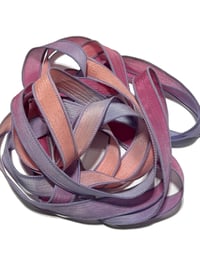 Image 7 of 1PC. FRUIT SMOOTHIE 42" Hand Dyed Finished Edge Silk Wrist Wrap Bracelet/Jewelry/Craft Ribbons