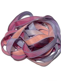 Image 8 of 1PC. FRUIT SMOOTHIE 42" Hand Dyed Finished Edge Silk Wrist Wrap Bracelet/Jewelry/Craft Ribbons