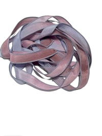 Image 3 of 1PC. VINTAGE ROSE 42" Hand Dyed Finished Edge Silk Wrist Wrap Bracelet/Jewelry/Craft Ribbons