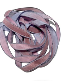 Image 7 of 1PC. VINTAGE ROSE 42" Hand Dyed Finished Edge Silk Wrist Wrap Bracelet/Jewelry/Craft Ribbons