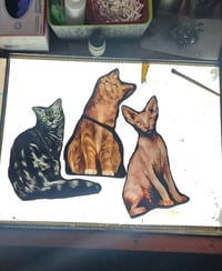 Image 3 of Stained glass sphynx cat