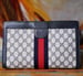 Image of Vtg Gucci Blue Monogram Clutch 