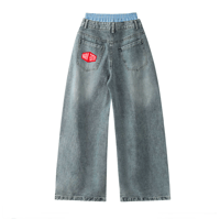 Image 2 of NARVI FLOTIN DOUBLE WAIST OVERSIZE 1004 BLUE JEANS 