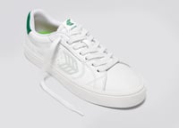 Image 2 of Zapatillas Cariuma Salvas White Leather Ice Logo Green en rebajas