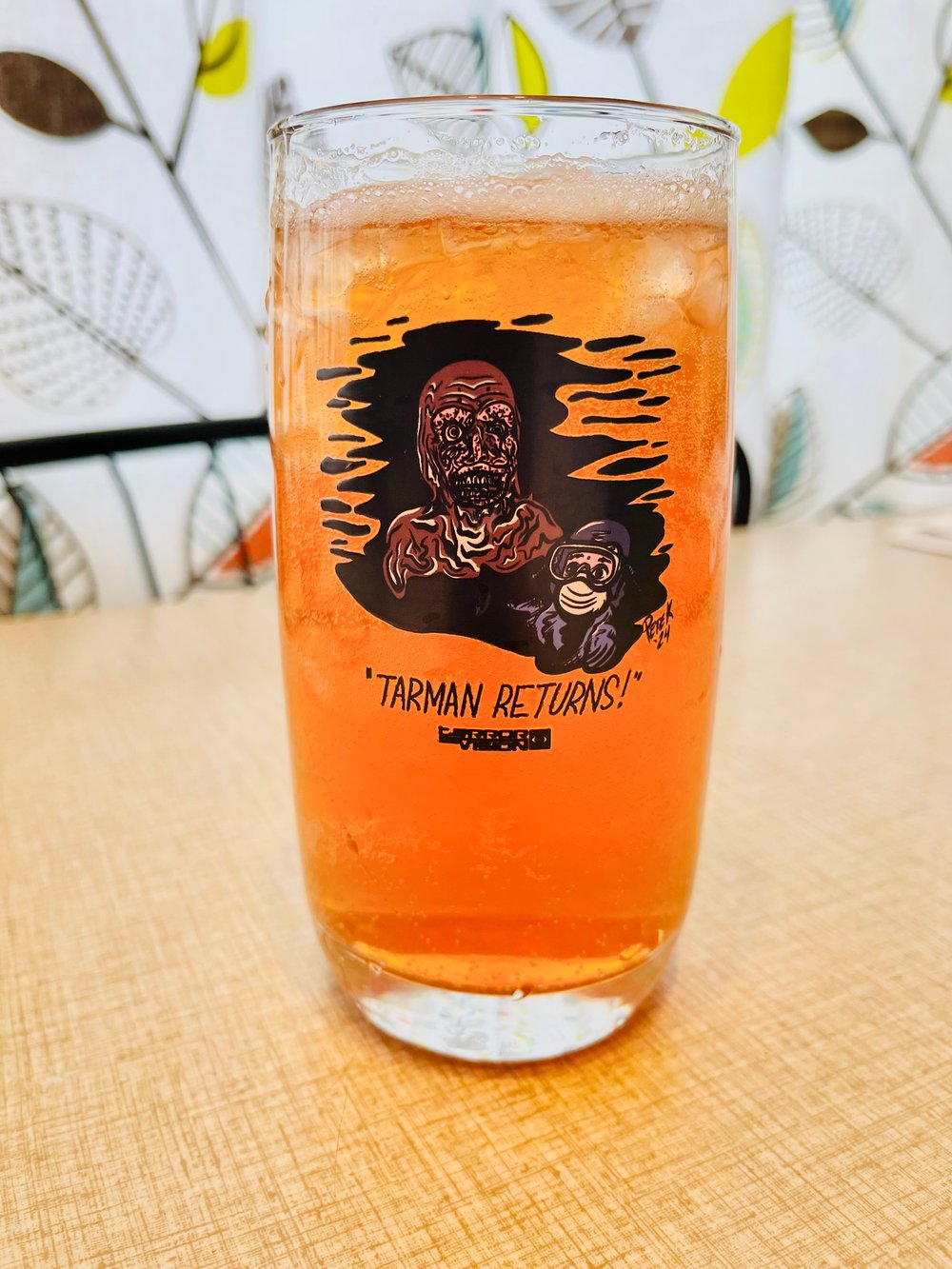 RETURN of the LIVING DEAD II "Tarman Returns" 14 oz Terror-Vision Collector's Glass