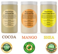 Raw African Shea, Cocoa, Kokum, Mango Butter 100% Pure Organic Unrefined Bulk