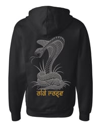 Image 2 of Snake Charmer Black full zip hoodie