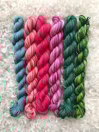 Image 3 of Hand Dyed Australian 8 ply Merino Wool 25 gram x 6 Packs