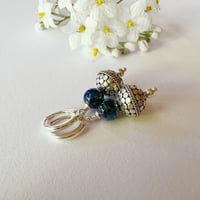 Image 2 of Fancy Silver with Iris Earrings