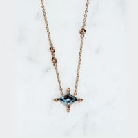 Image 1 of Winter Forest Blue Topaz Necklace