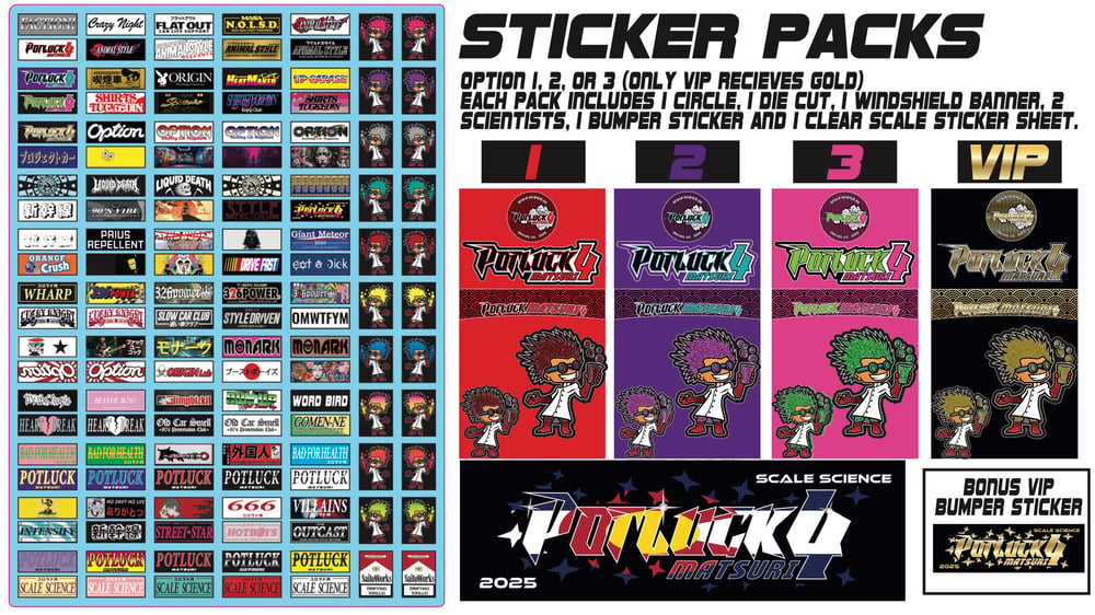 Potluck Matsuri 4 Sticker Pack (Limited Edition)