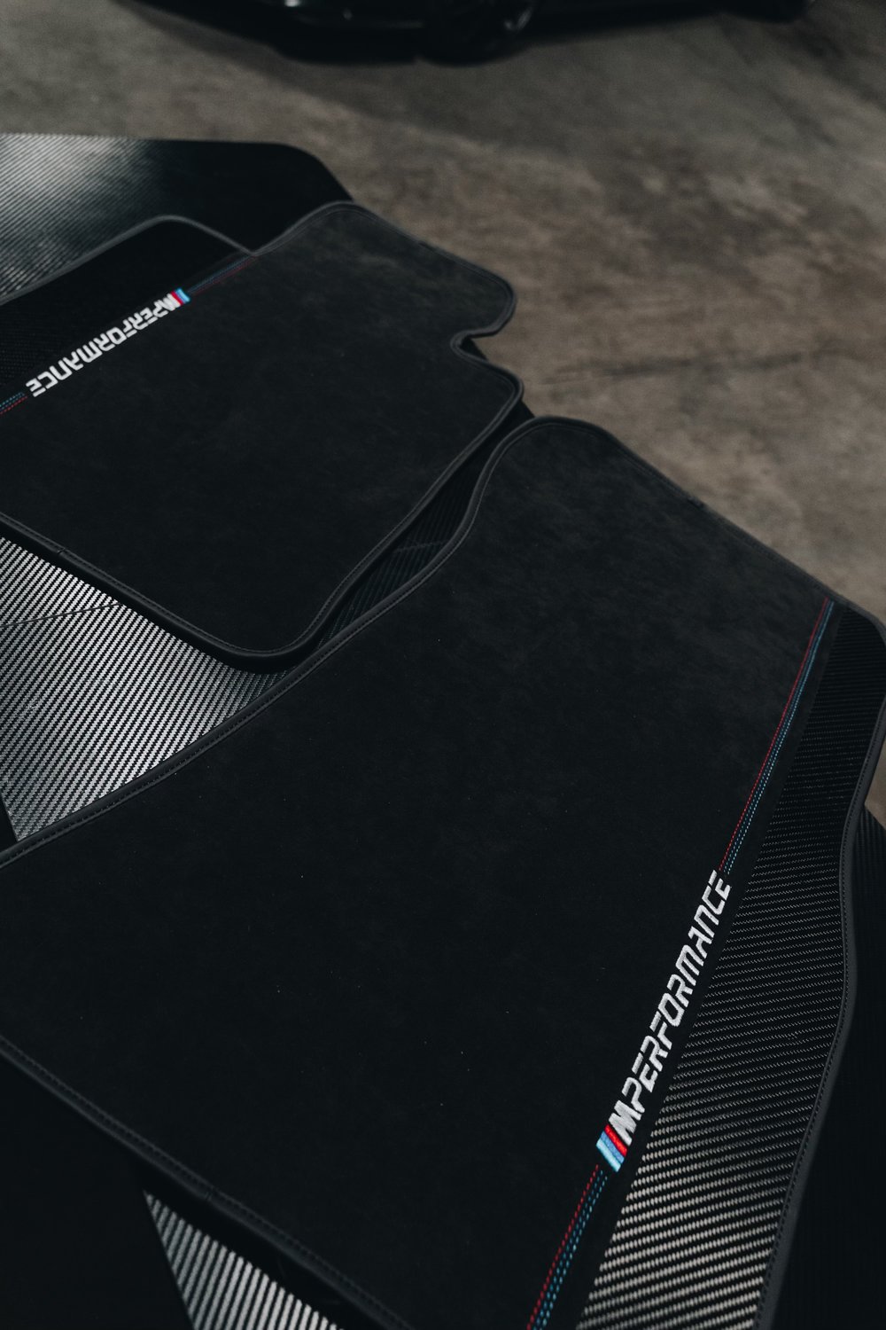 Custom Carbon/ Alcantara  BMW G80/G82 Floormats