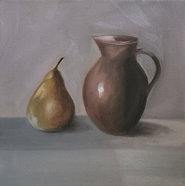 Image of Poire et pichet marron