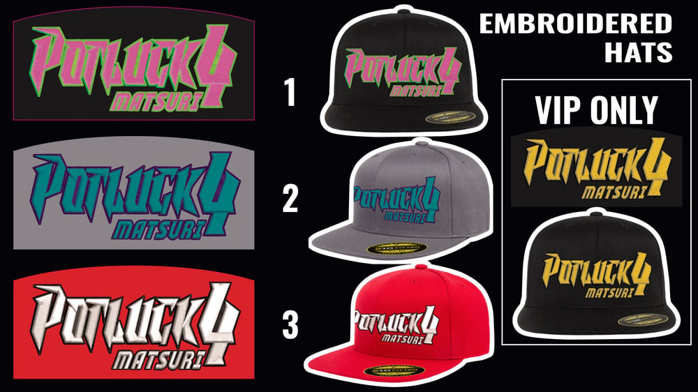 Potluck Matsuri 4 Snapback Hat (3 OPTIONS)