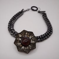 Image 1 of Steampunk BIG Flower Choker