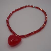 Image 4 of Flaming Hot Heart Necklace
