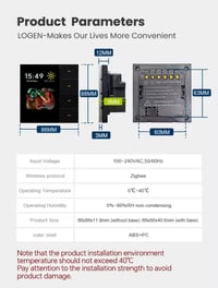 Image 5 of Tuya Zigbee Dimmer Curtain Switch Smart UK Switch 4 Gang Key 8-way Scene Switch Radar Sensor 3.5-inc