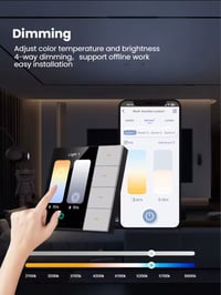 Image 6 of Tuya Zigbee Dimmer Curtain Switch Smart UK Switch 4 Gang Key 8-way Scene Switch Radar Sensor 3.5-inc