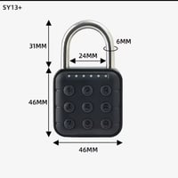 Image 7 of Tuya Lock Smart Biometric Fingerprint Lock Tuya Door Electronic Lock Keyless Quick Unlock Digit Code