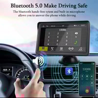 Image 2 of Hippcron CarPlay Android Auto Car Radio Multimedia Video Player 7inch Portable Touch Screen With USB