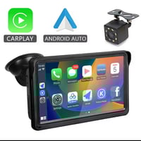 Image 4 of Hippcron CarPlay Android Auto Car Radio Multimedia Video Player 7inch Portable Touch Screen With USB