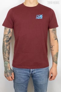 Image 1 of True Rebel T-Shirt FCK NZS Stripes Pocket Print