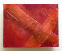 Image 1 of ORIGINAL PASSION 2 Texture Abstract Painting is 8 x 10 on Canvas Panel Unframed