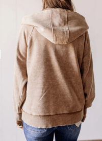 Image 3 of KANGAROO POUCH HALF ZIP UP HOODIE