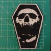 Coffin Skull Embroidered Patch