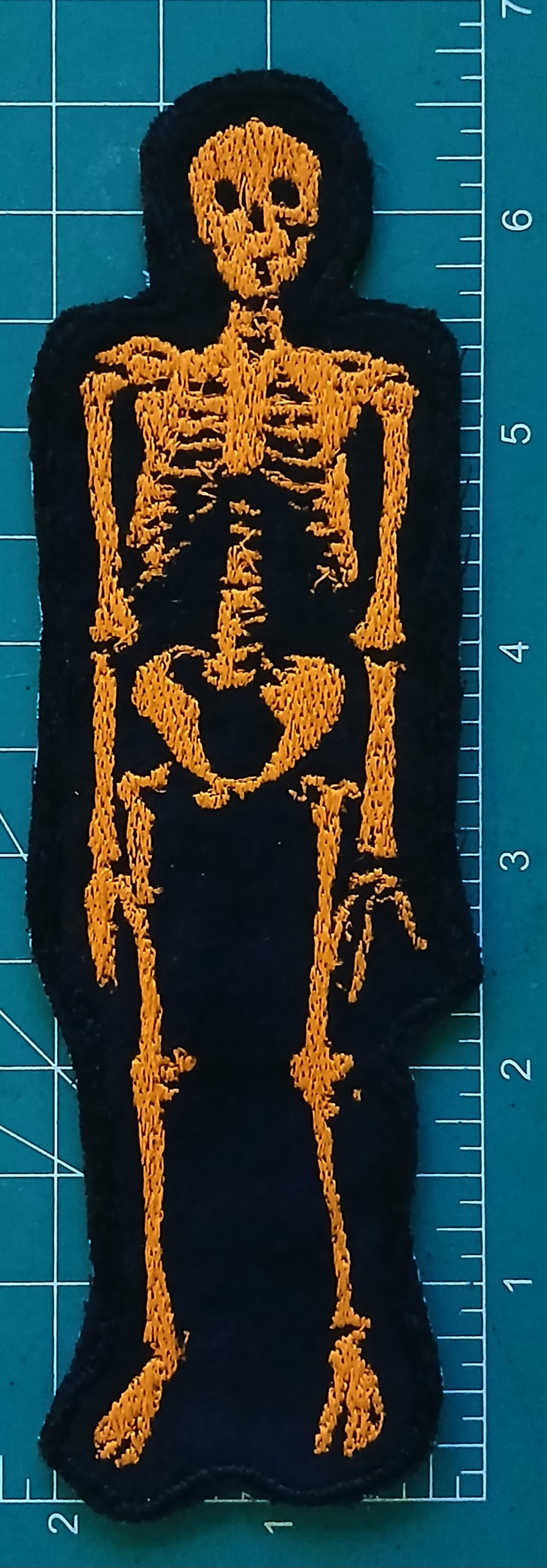 Embroidered Skeleton Patches - Pick a Color