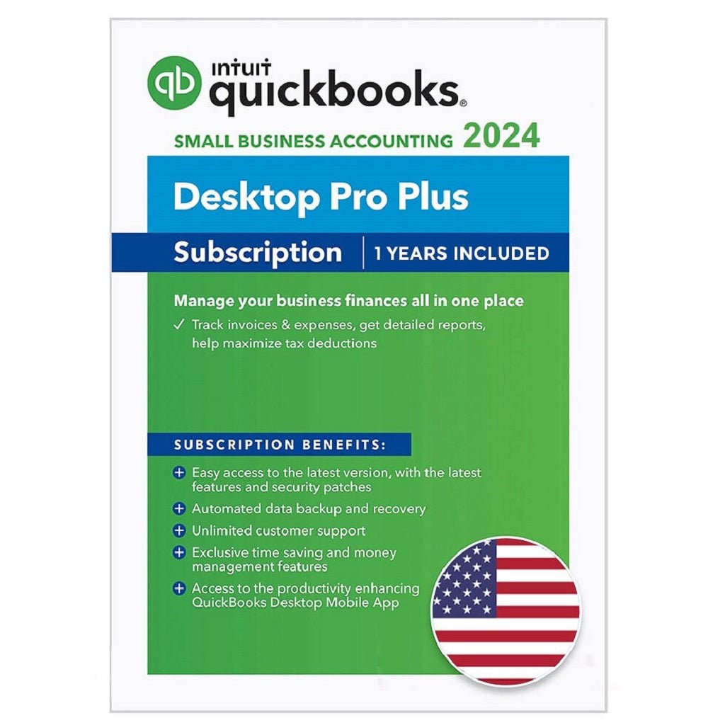 Intuit QuickBooks Desktop Pro Plus 2024 1User Lifetime Accounting