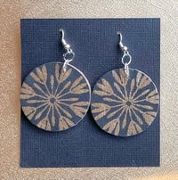 Image 1 of Collaged wooden earrings No.3