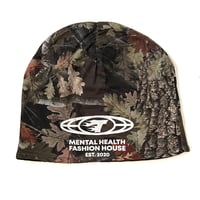Image 1 of REVERSIBLE “MHFH” TREE CAMO BEANIE